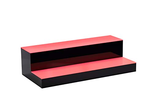 Barsquad Led Lighted Bar Shelf - 16In, 2 Step Illuminated Liquor Bottle Display Shelf With Multicolor Lighting Modes, Wireless Remote #TOP4