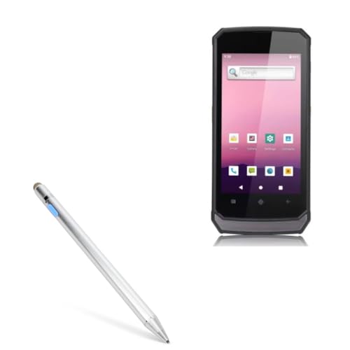 BoxWave Stylus Pen Compatible with Geekland GK-SH520-SE55 (5 in) - AccuPoint Active Stylus, Electronic Stylus with Ultra Fine Tip - Metallic Silver