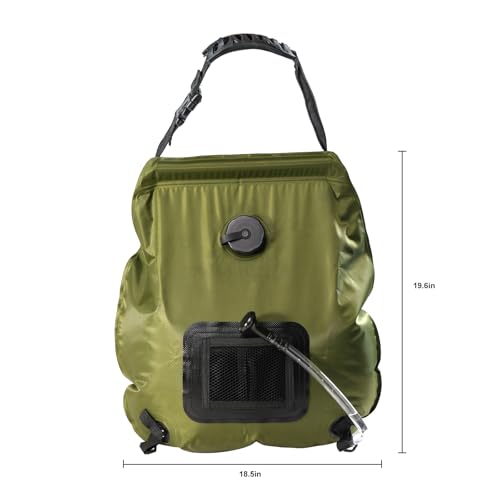 Wngdo Well-Knit 20L Solar Portable Shower Bag,Outdoor Camping Shower Portable Shower For Camping With On-Off Switchable Shower Head Removable Hose Suitable For Camping thumb #3