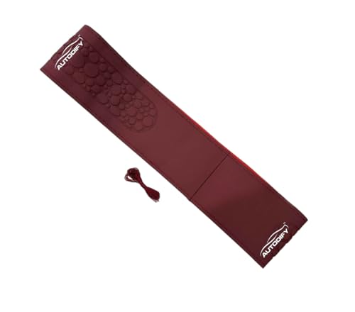 Image of Wine Leather Steering Wheel Cover Universal Fit, Anti-Slip, Breathable, Comfortable Grip, Durable & Stylish for Cars Easy Install, Long-Lasting Protection,Non-SlipDesign.