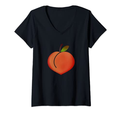 Damen Pfirsichfarben, grafische T-Shirts T-Shirt mit V-Ausschnitt Cover