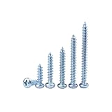 50x 5.0 x 50mm Chipboard Pan Head Wood Screws A2 Stainless Steel Chipboard Screws for Floorboards Wood Fences DIY Furniture & Repairs - Corrosion-Resistant and Durable
