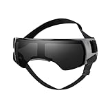 Galatée Hundebrille, UV-Wind-Staub-Beschlag-Schutz-Haustierbrille, Hundesonnenbrille Mit Verstellbarem Riemen, Winddichte Welpen-Sonnenbrille(Schwarz)