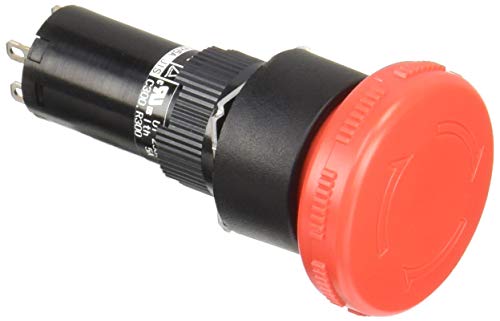 富士電機 φ16コマンドスイッチ 非常停止用押しボタンスイッチ ボタン部φ32 1個入 AH165-V5R02-S