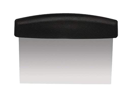 Dough Pastry Scraper and Cutter Stainless Steel - Pizza Dough Cutter and Chopper - Multipurpose Bench Dough Scraper (1-Pack) by MisterChef