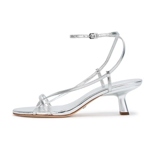 PAIGE Women's Emeline Sandal, Silver, 10 by PAIGE - Image 2