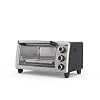 BLACKDECKER 4 Slice Toaster Oven Even Toast 4 Cooking Functions Bake Broil Toast and Keep Warm Removable Crumb Tray Timer