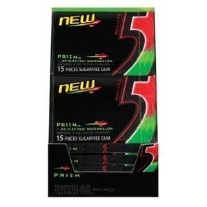 5 Gum Watermelon Prism Sugarfree Gum, 150 Count