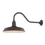 Dolan Designs Bronze Gooseneck Barn Light with 16' Shade