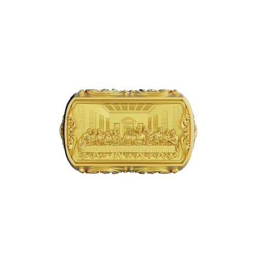 The Last Supper Silver Ring, Jesus Christ Signet Band, Christian Religious Jewelry, Leonardo Da Vinci Art Ring, Personalized Gift4