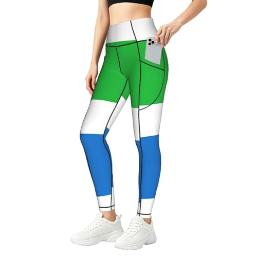 Leggings con estampado de Sierra Leona cómodos para tus entrenamientos diarios al aire libre