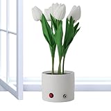 【Atmosphère Romantique】Cette veilleuse tulipe LED correspond parfaitement à l'atmosphère romantique, soigneusement décorée pour les chambres à thème, les fêtes et autres occasions, apportant une atmosphère chaleureuse à différentes scènes.