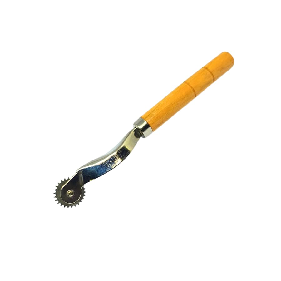 Tracing Wheel Sewing Tool | Marking Spacer Made with Heavy Steel, Comfortable Wooden Handle, Needle Point Professional Stitch Marker-image-40