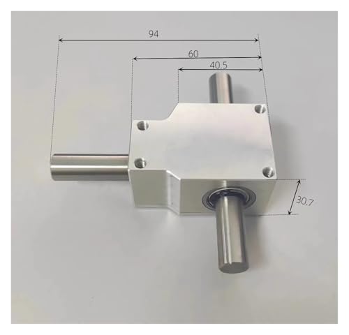 Renvoi d'angle 90 degrés pour double arbre de sortie 12mm de robot - 4