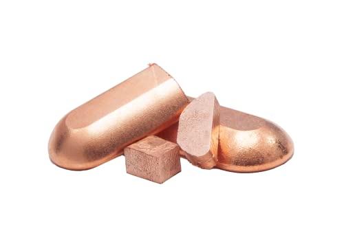 2000 g (2 kg), 99,9% cobre puro, elemento 29