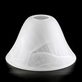 Glas Lampenschirm Ersatzglas Alabaster Ø 170mm Lochmaß 42mm Fassung E27