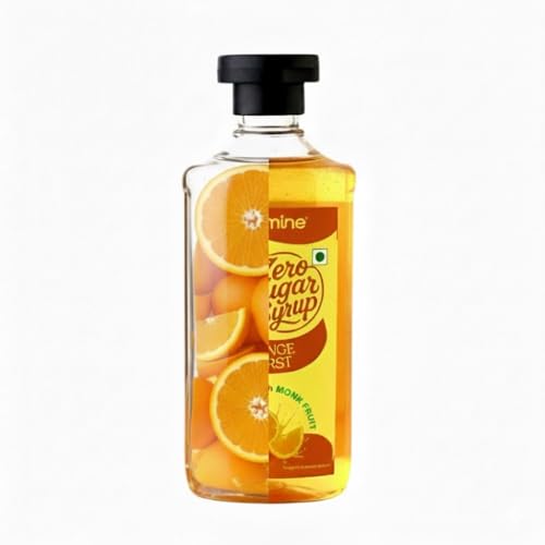 Image of Carmine Zero Sugar Orange Burst Syrup - 330g | New & Improved Recipe | Sweetened with Pure Monk Fruit | Natural, Plant-Based Sweetener | No Added Sugar or Artificial Ingredients