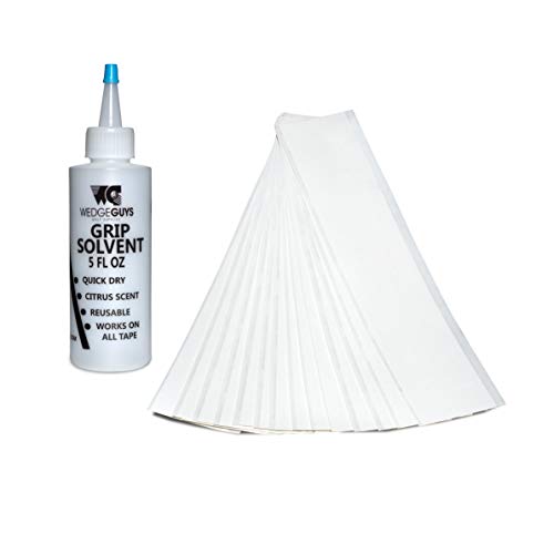 Wedge Guys Golf Grip Kit (Light Grip Kit: 15 Grip Tape Strips, 4 Ounce Grip Solvent)