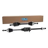 TRQ Front Driver and Passenger CV Axle Shaft Assembly Set Compatible with 2001-2005 Toyota RAV4 2005-2010 Scion tC FWD