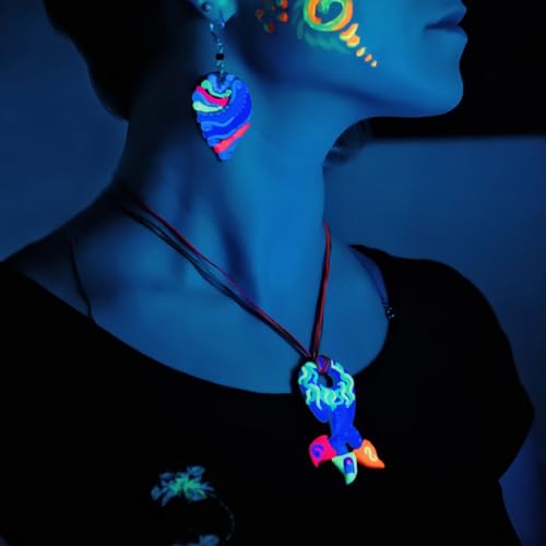 Fluoreszierendes Pigment, 13 Farben Selbstleuchtendes Pulver Epoxidharz, Leuchtendes Pigmentpulver, Nachtleuchtende Farbe für Slime, Nageldesign, DIY Basteln – 13 x 10g