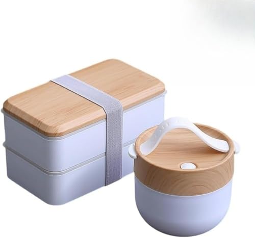 IWEJ �ؖڒ������`�{�b�N�X �u���b�N �≏ ��d�����R��h�~ �d�q�����W�Ή� �V�R�|���W �I�t�B�X���[�J�[/�w���p (�z���C�g,1400ml+600ml�≏)