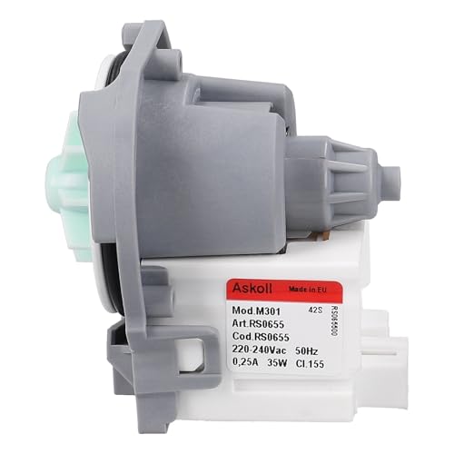 LUTH Premium Profi Parts Ablaufpumpe Geschirrspüler 35W Bajonett Magnettechnik kompatibel mit Whirlpool 481236018558 C00311158 Askoll RC0238 M301 Pumpenmotor Spülmaschine
