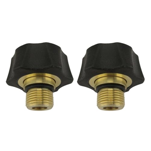 2 adaptadores de entrada de latón mejorados para sistemas de lavado a presión, conector de bombas macho 3/8 y puerto hembra de manguera de 3/4 GHT de latón, válvulas de entrada de agua de repuesto