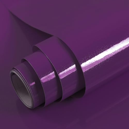 Hode Carta Adesiva per Mobili Viola Brillantini 40cmX3m...