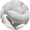 EinsSein 1kg Feinste italienische Mandeltradition Hochzeitsmandeln Weiss matt - 65 Gastgeschenke/Kilo - Zuckermandeln Bonboniere Hochzeit Taufmandeln Taufe Kommunion Mandeln Nikah Sekeri #2