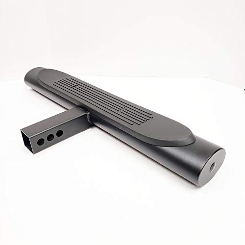 Ledin 28" Lx3 Hx4 W Towing Hitch Step Bar 2" Receiver Black 4" Oval Straight Universal Truck Trailer Rear Bumper Guard #TOP3