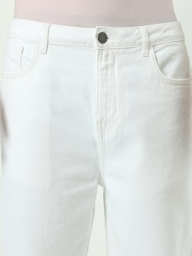 Image of Bewakoof Men's Solid Super Baggy Fit Cotton Jeans