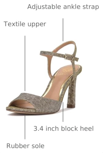 Image of Vince Camuto womens Lilah Ankle Strap High Heel Sandal