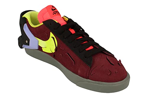 Nike Blazer Low/Acronym Mens Trainers DN2067 Sneakers Shoes (UK 8 US 9 EU 42.5, Night Maroon Lemon Venom Black 600)