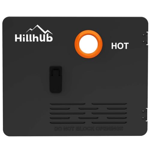 Image of Hillhub 15 x 18 Inches RV Tankless Water Heater Black Door Kit (ONLY DOOR) | Electrolytic Plate, Electrostatic Powder Coating Technique External Access Panel for 6 Gallons RV Tank Water Heater