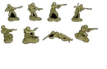 Classic Toy Soldiers WWII American GI's 16 figuras en 8 poses