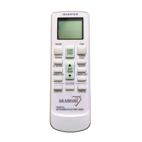 Image of AC Remote Control Compatible with AKABISHI Split /Window Air Conditioner | Replacement AC Remote | No Programming Required | Please Match Button Layout Before Ordering | AC-290B | White