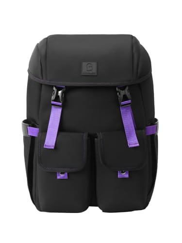 Image of The Souled Store Nebula Backpacks | 19.5L Durable Canvas Laptop Bag for Men & Women | 15.6 Inch Padded Tech Sleeve & Dual Compartment Rucksack - Space Grey