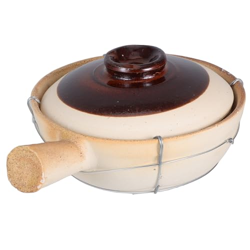 VALICLUD Olla de Barro Mexicana para Cocinar Alta Resistencia al Calor y Retención del Sabor Original, Cazuela de Arcilla y Hierro Adecuado para Reuniones Familiares y Fiestas