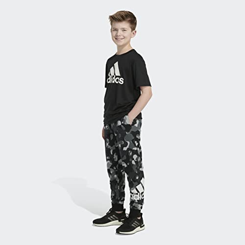 adidas Boy's Core Badge 21 Joggers (Big Kids) Black Core Camo, X-Large4