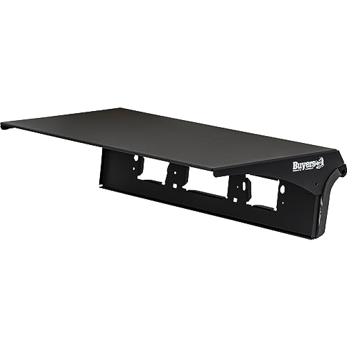 Buyers Products 8895302 Drill-Free Light Bar Cab Mount for Dodge / Ram 1500 No Classic 2019+, Black Aluminum, Lightweight, Ideal for Mini Light Bar Or Beacon, Easy Install, Dodge Truck Accessories