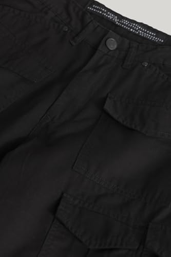 Image of SNITCH Nils Loose Fit Black Cargo Pants