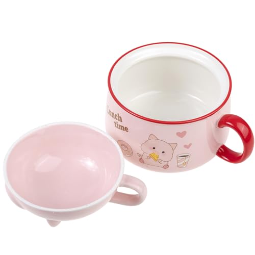 Miniatura 5 de Lachineuse Cuenco De Ramen Asiático Porcelana 1020 Ml Tazón De Desayuno Sopa, Arroz, Fideos Instantáneos Idea De Regalo Asiático Japón China