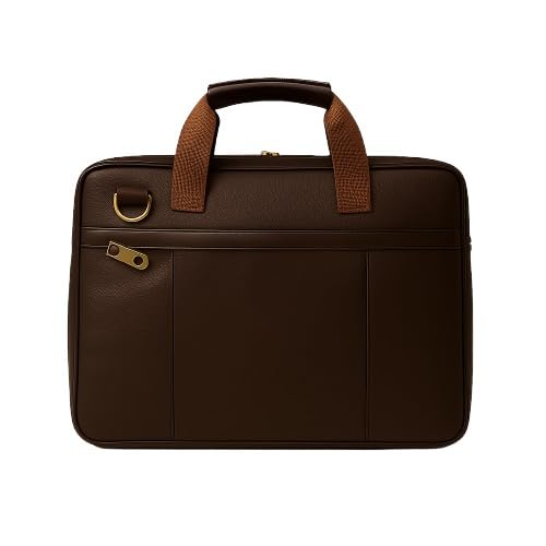 murchi Laptop Bag, Water-Resistant Material, Brown and Black