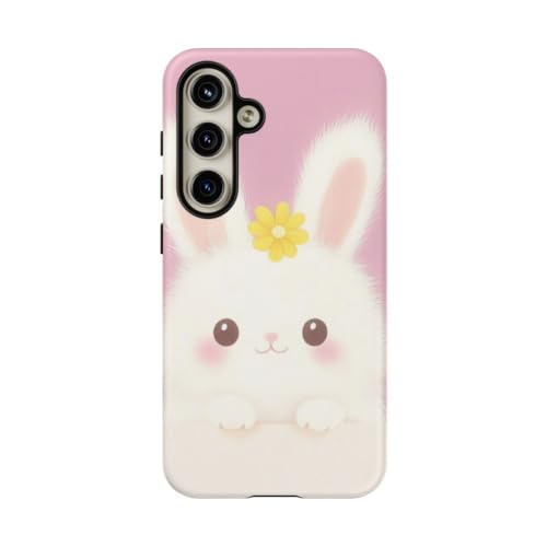 Coque Samsung S24 lapin blanc douceur et poésie au quotidien