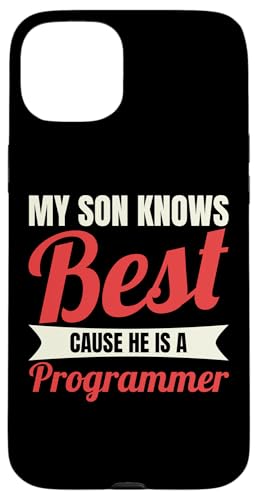 Programmer Son for a Developer Mom and a Coder Dad of a Dad �X�}�z�P�[�X iPhone 15 Plus �p