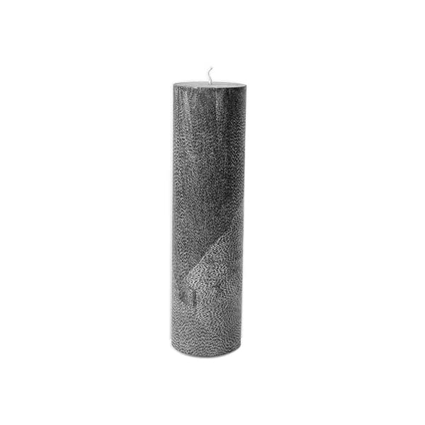 Candle Family Odorless Round Palm Wax Candle, 40 cm Size, Black