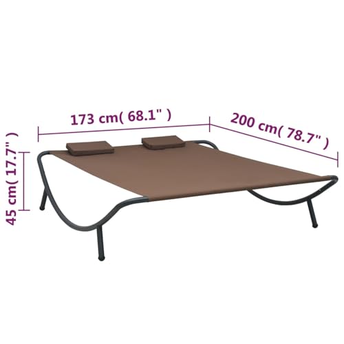 Chaise longue d'extérieur pour soulager le dos sur la terrasse - 3