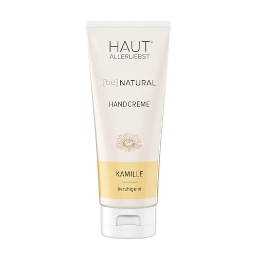 HAKA Handcreme Kamille, 200ml, intensive Pflege für trockene & strapazierte Hände, mit Kamillenextrakt & Vitamin E, zieht schnell ein, ohne zu fetten, vegan