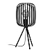 Produktbild EGLO Tischlampe Romazzina, Stativ Nachttischlampe, Dreibein Tischleuchte aus Metall in Schwarz, Deko Schlafzimmer, Wohnzimmer Tisch Lampe mit E27 Fassung
