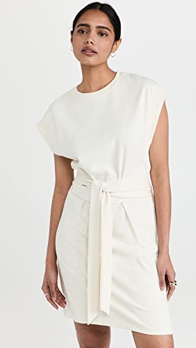 Image of Vince Women's Short Sleeve Tie Waist Dress